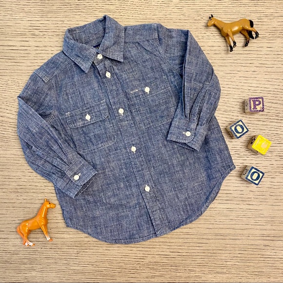 Polo Ralph Lauren Chambray Shirt 2/2T - Picture 1 of 5